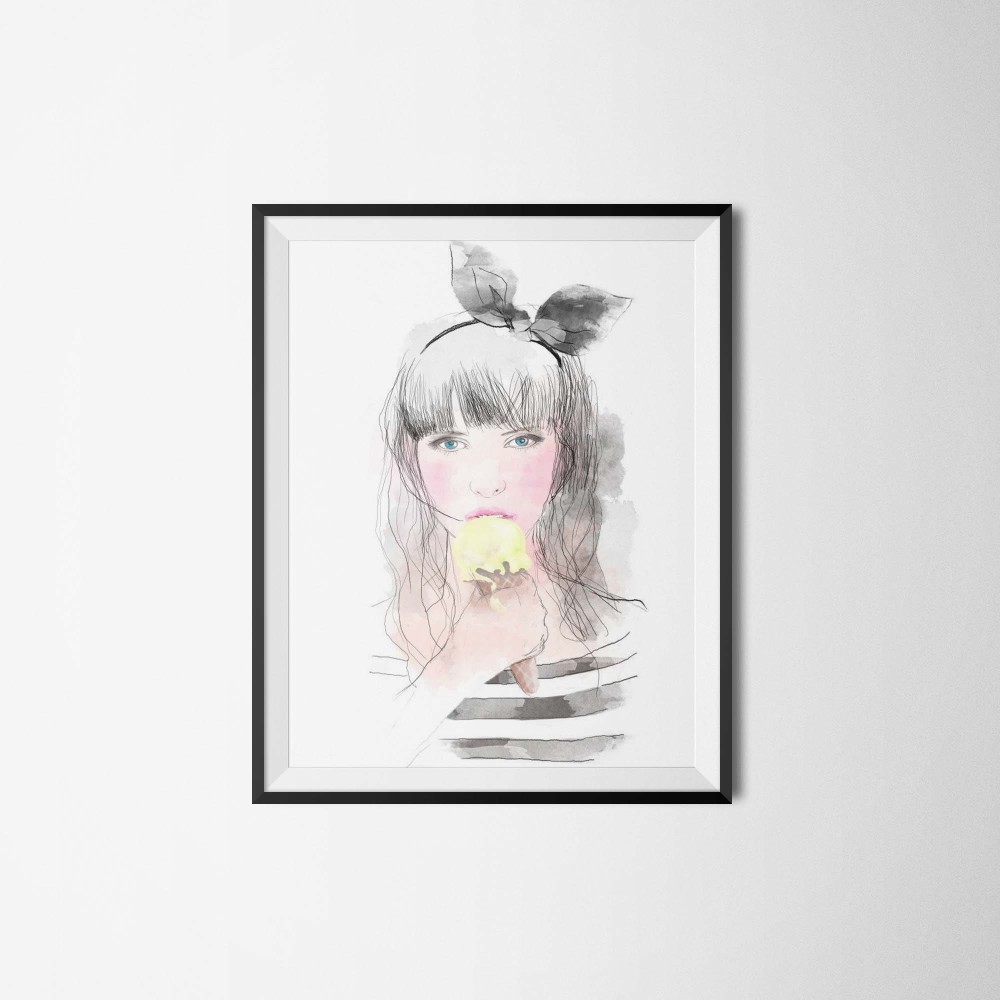 girl with ice cream