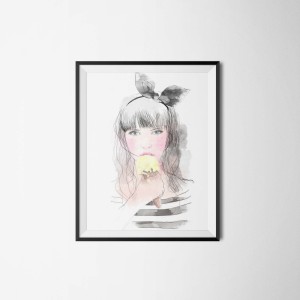 girl with ice cream