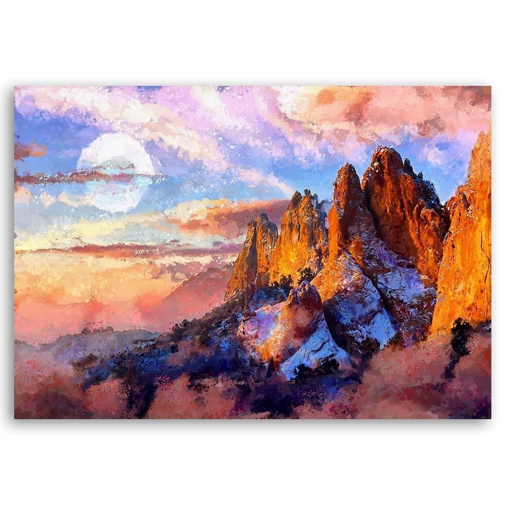 pol_pl_Obraz-na-plotnie-Canvas-Zachod-slonca-w-gorach-52744_2.jpg