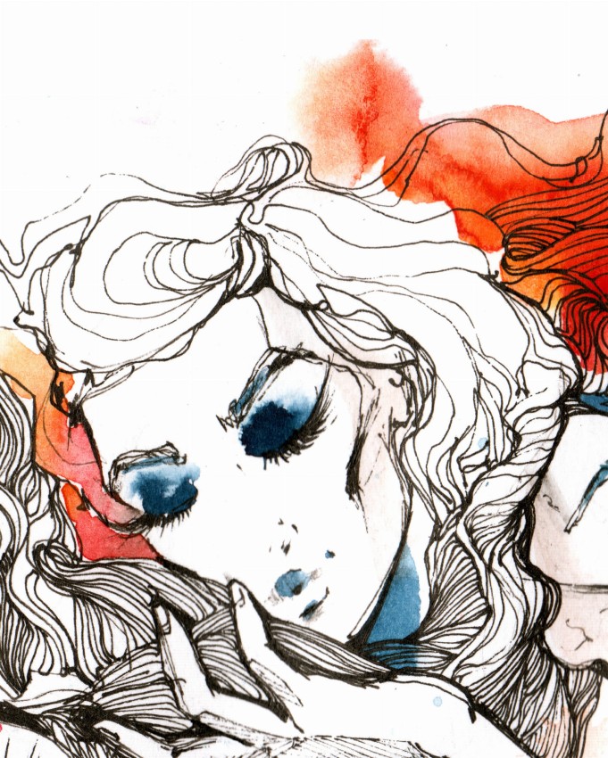 twarz kobiety pomarańczowa 50x40.jpg