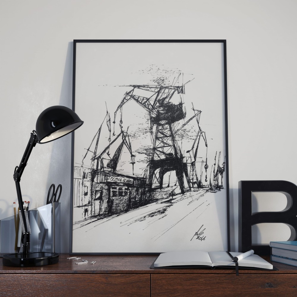 Plakat dźwigi Gdańsk 4rooms
