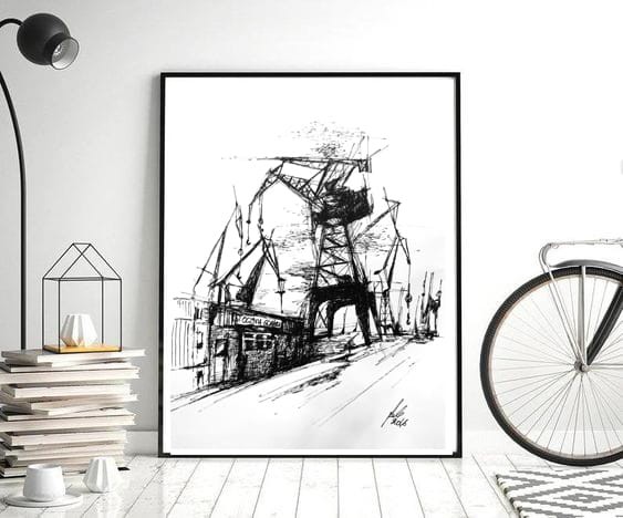 Plakat dźwigi Gdańsk 4rooms