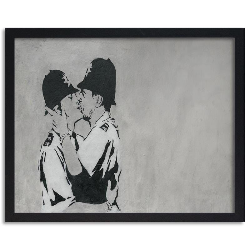 pol_pl_Plakat-ozdobny-w-ramie-czarnej-Banksy-graffiti-pocalunek-policjantow-83515_2.jpg