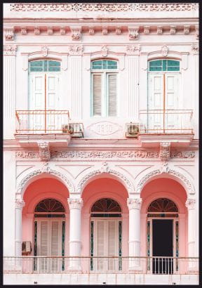 Urokliwy-plakat-przedstawiajacy-pastelowy-budynek-w-Hawanie..jpg