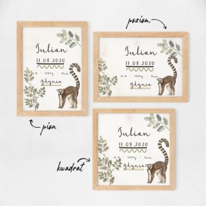 Metryczka Safari Lemur2.jpg