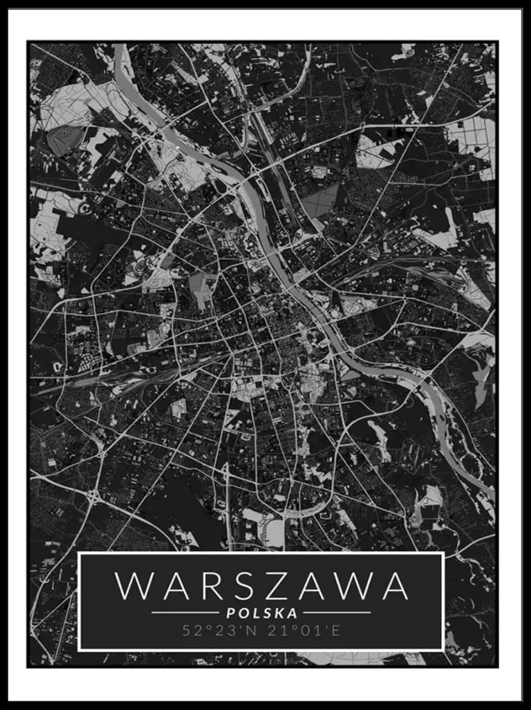 Mapa Warszawa czarna w ramcee 1.jpg