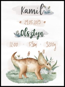 metryczka dino w ramcee 1.jpg