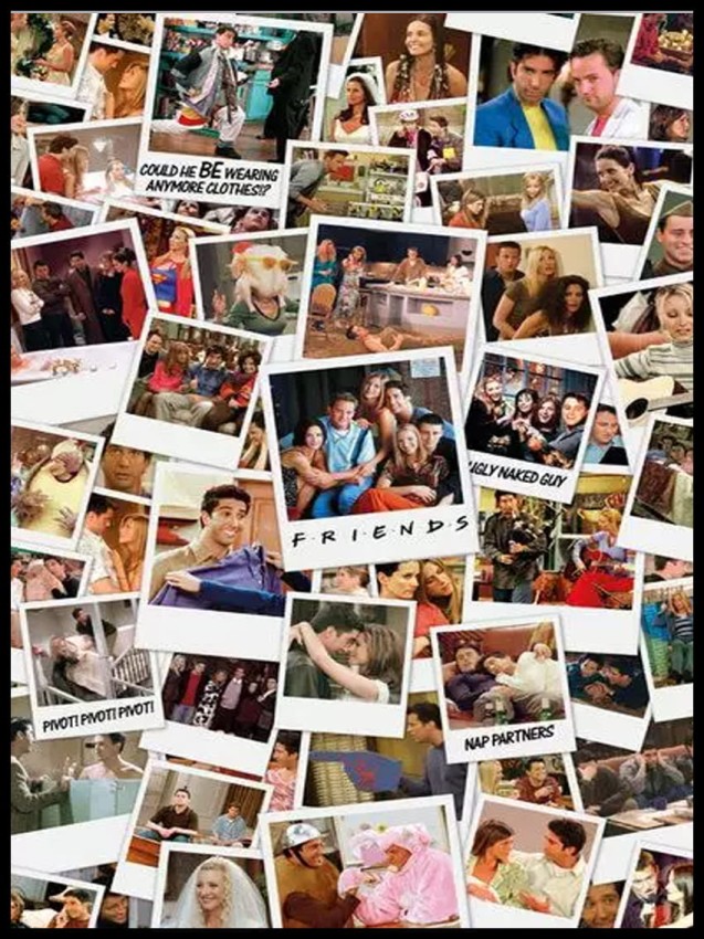 Friends Przyjaciele Kolaż Zdjęć Polaroid  w ramcee 1.jpg