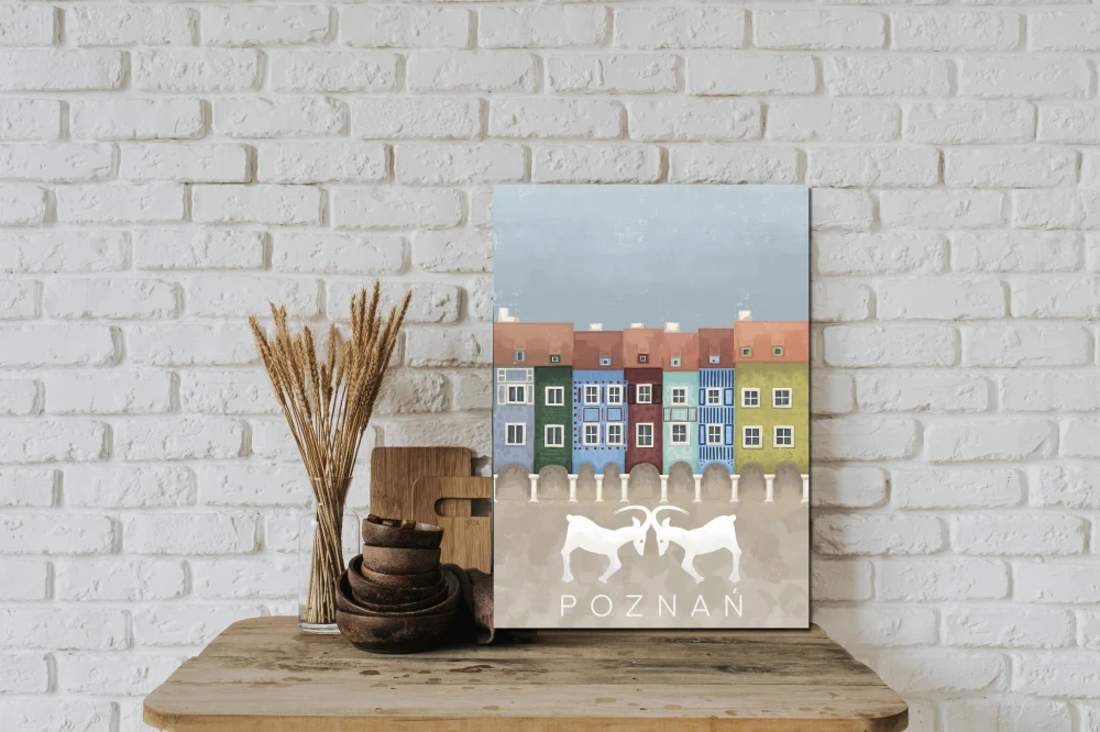 Obraz Poznan kamienice z napisem.jpg