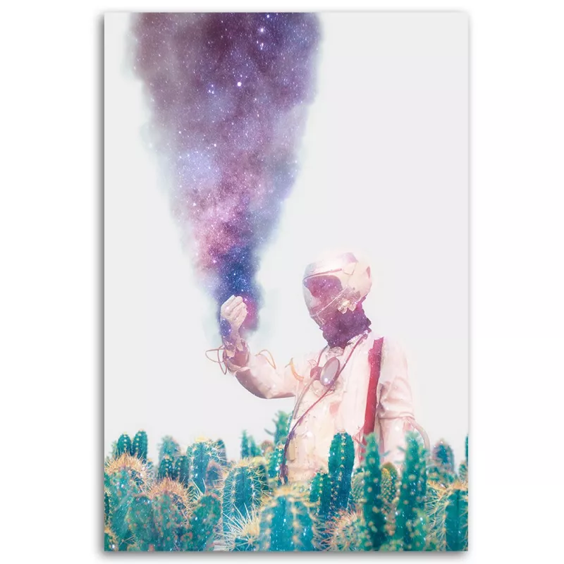 obraz-na-plotnie-galaxy-astronauta-kaktusy-abstrakcja-bryantama-art.webp