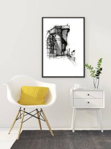 Plakat Żuraw Gdańsk 4rooms
