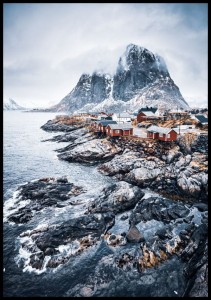 Plakat-wioska-rybacka-w-Norwegii..jpg