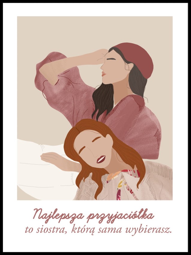 Plakat personalizowany - Prezent dla przyjaciółki
