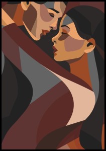 Niezwykle-interesujacy-abstrakcyjny-plakat,-ktory-przedstawia-pare---mezczyzne-i-kobiete-stojacych-w-milosnym-uscisku.jpg