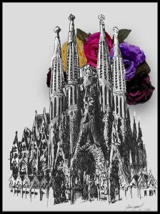 Barcelona kwiaty w ramcee 1.jpg