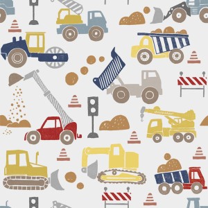 tapeta samochody budowlane