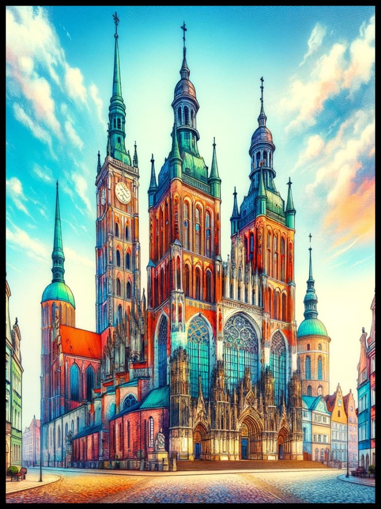 BAZYLIKA W GDANSKU w ramcee 1.jpg