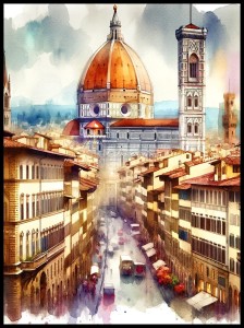 Florencja akwarela w ramcee 1.jpg