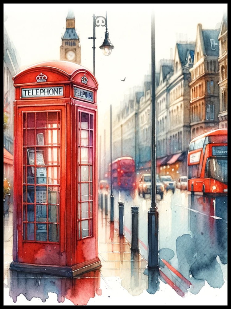 Londyn czerwona budka telefoniczna w ramcee 1.jpg