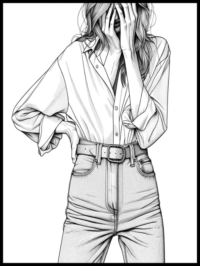 Dziewczyna w jeansach w ramcee 1.jpg