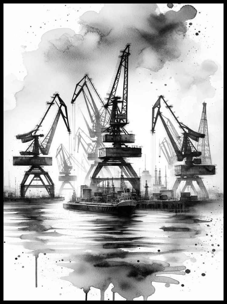 Dźwigi akwarela w ramcee 1.jpg