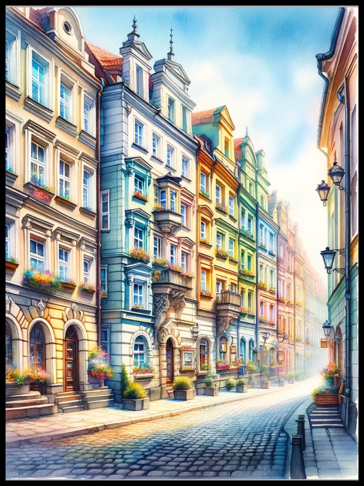 Uliczka w Poznaniu w ramcee 1.jpg