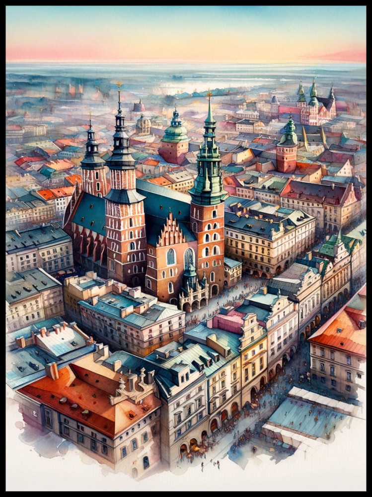 Krakowski rynek z lotu ptaka w ramcee 1.jpg