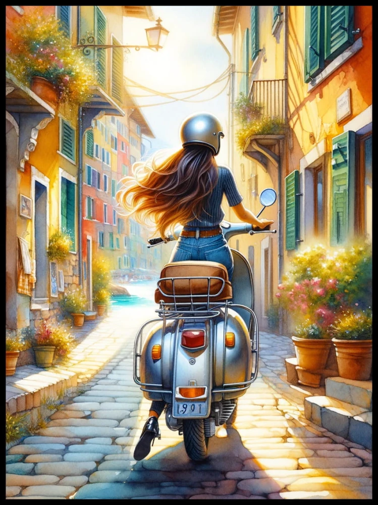Dziewczyna na Vespie w ramcee 1.jpg