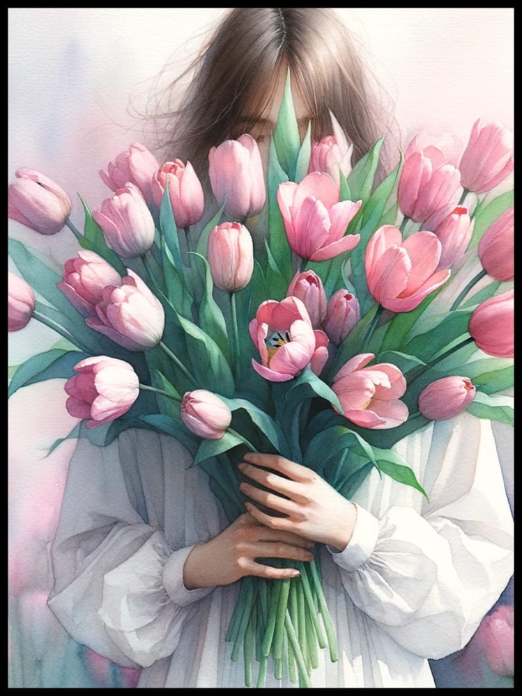 Dziewczyna z tulipanami w ramcee 1.jpg