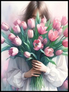 Dziewczyna z tulipanami w ramcee 1.jpg