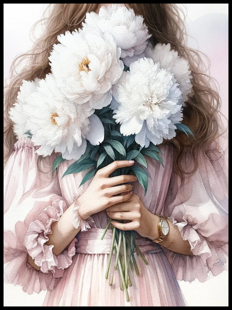 Dziewczyna i piwonie w ramcee 1.jpg