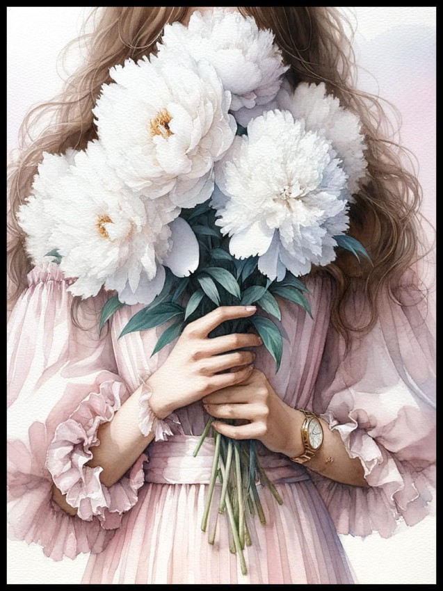 Dziewczyna i piwonie w ramcee 1.jpg