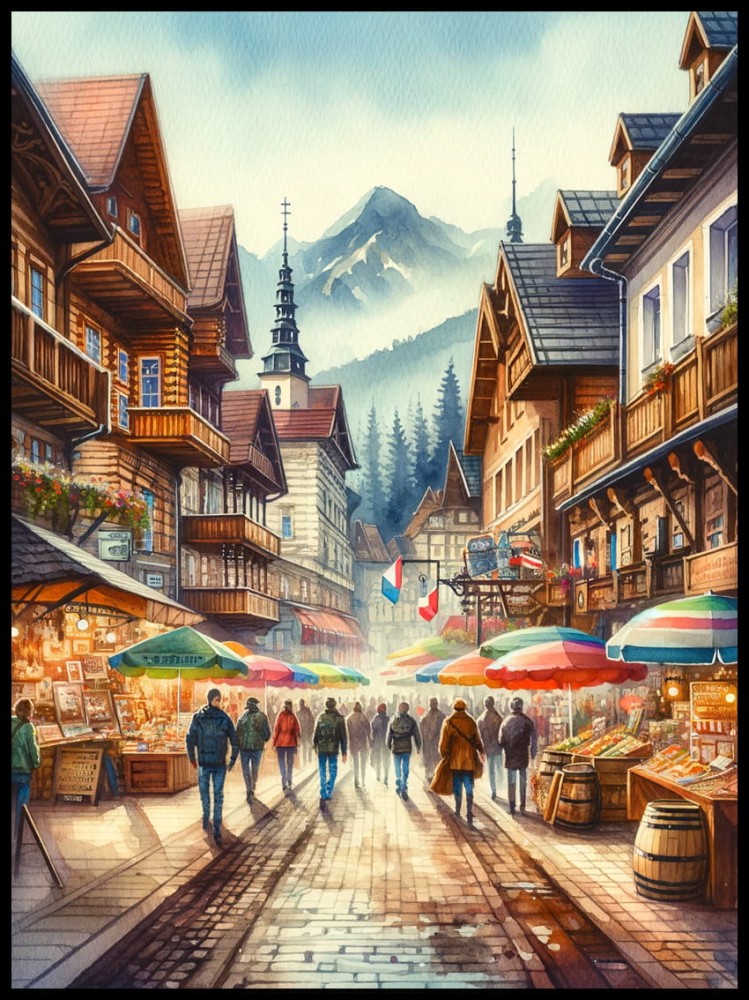 Zakopane - krupówki w ramcee 1.jpg