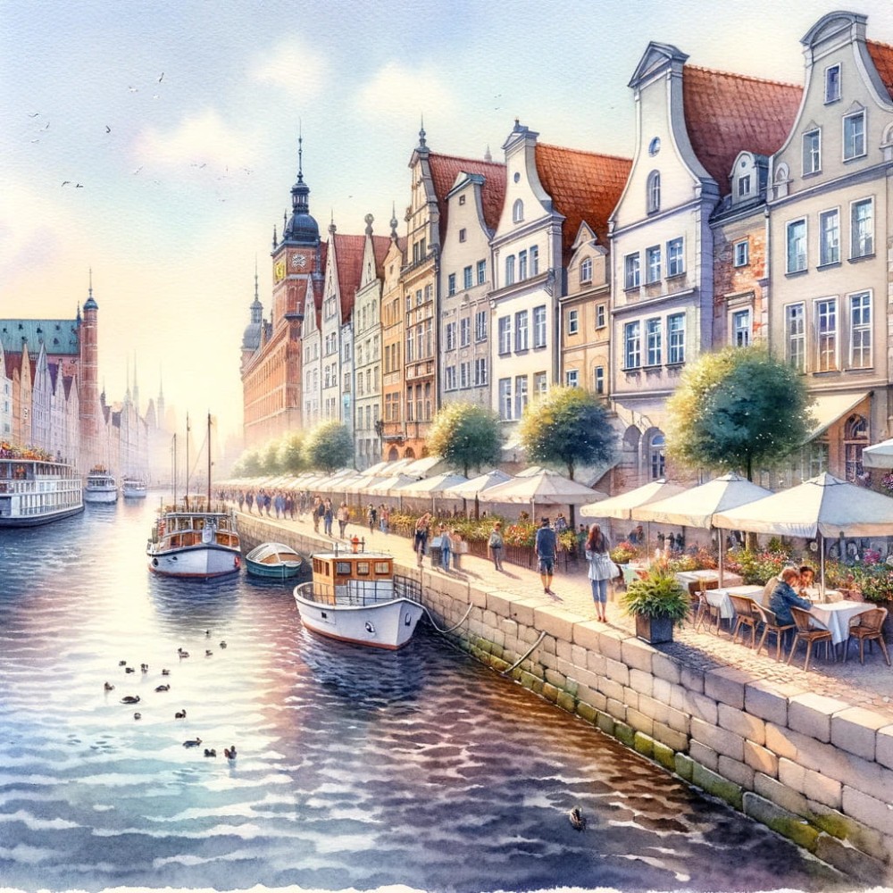 Gdańsk Motława w jasnych barwach.jpg