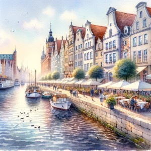 Gdańsk Motława w jasnych barwach.jpg