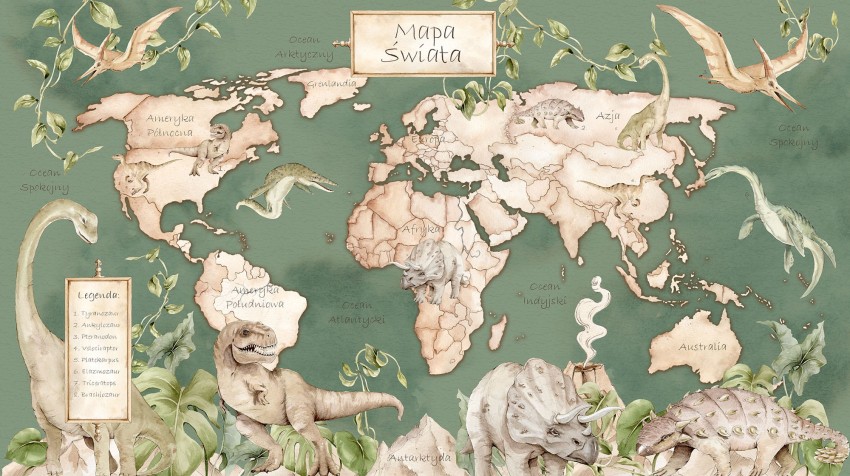 mapa-swiata-dinozaury-zielona-dekorillo.jpg