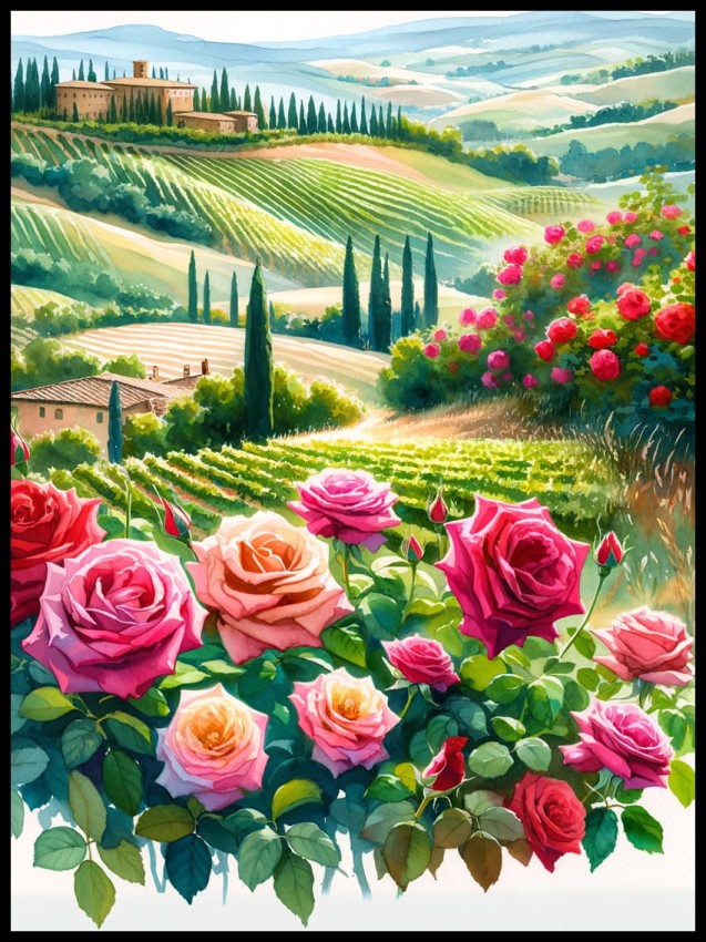 Toskania w różach w ramcee 1.jpg