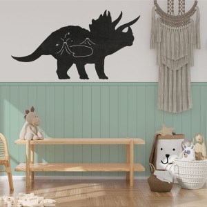 Naklejka ścienna lamperia w kolorze zielonym imitująca drewniane panele ścienne, dekoracja do pokoju dziecięcego w stylu skandynawskim 4rooms