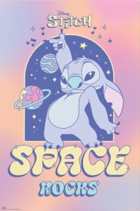 Plakat, Disney Stitch Space Rocks