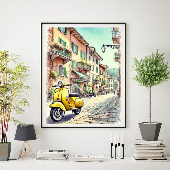 Vespa na Wloskiej uliczce wizu.jpg