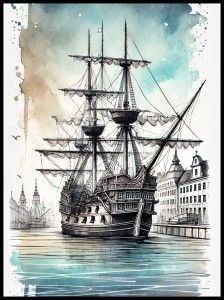 Gdańsk Statek Czarna perła w ramcee 1.jpg