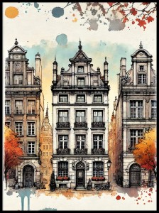 Kamienice Gdańsk jesienia w ramcee 2.jpg