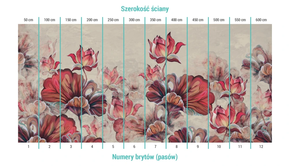 Podzial-na-bryty-na-tapecie-painted-leaves-and-water-lilies.jpg
