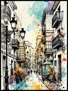 Alicante uliczka w ramcee 2.jpg