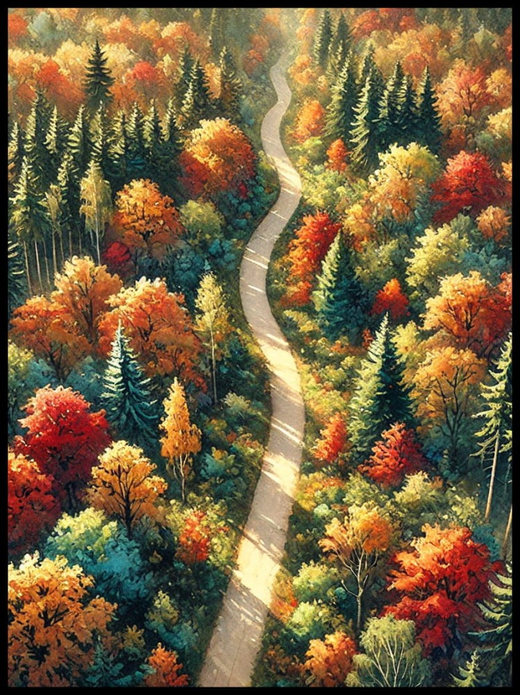 Droga w lesie jesienią w ramcee 1.jpg