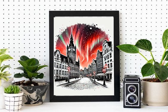 Gdańsk Zorza polarna wizualizacja.jpg