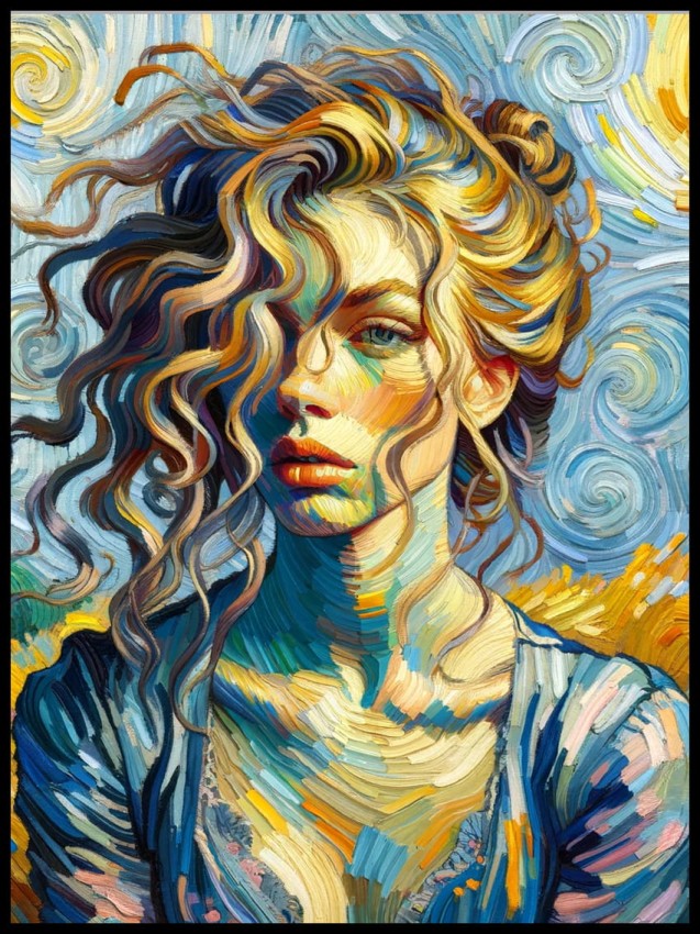 Kobieta w stylu Dali w ramcee 1.jpg