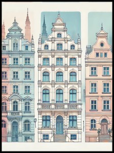 Kamienice Gdańsk pastele.jpg
