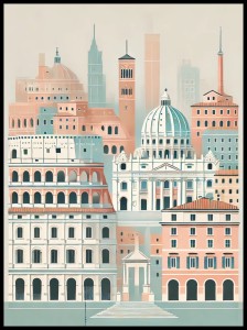 Rzym w ramcee pastelowy 1.jpg