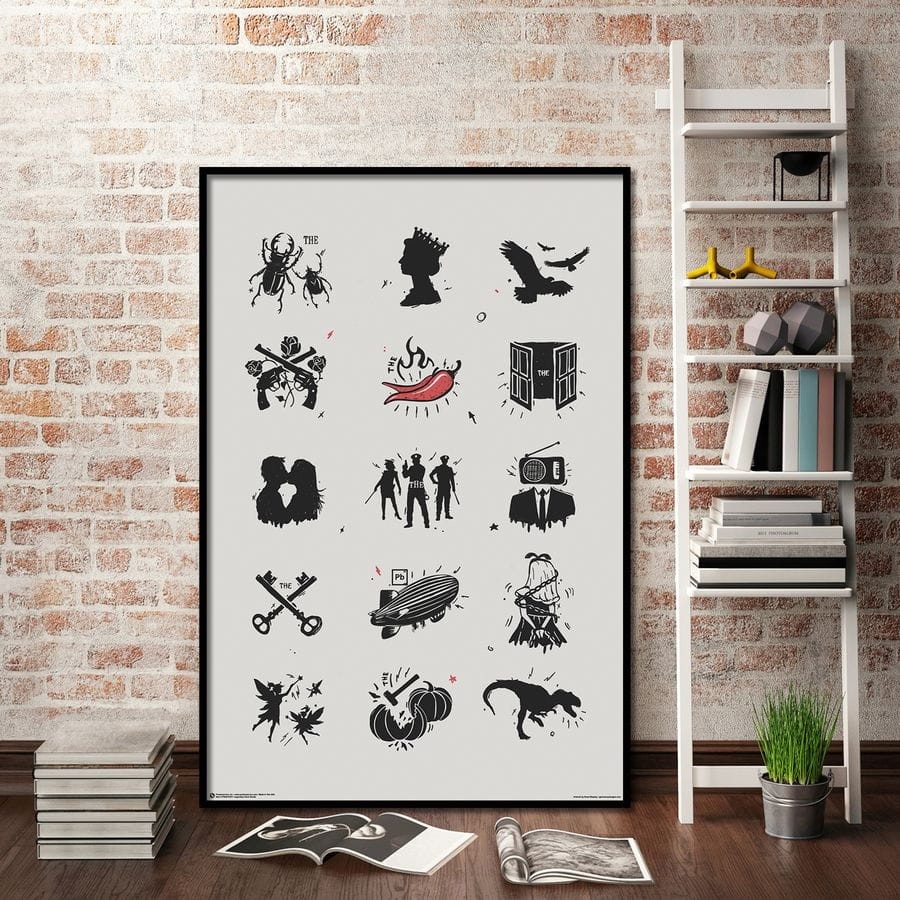 Legendary Rock Bands Poster Queen, Led Zeppelin, Kiss etc. wizu.jpg